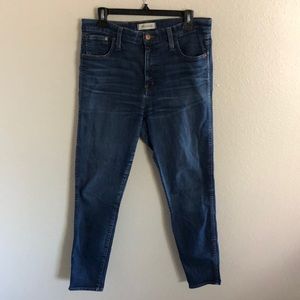 Madewell 10” High Riser Skinny Skinny, Size 30